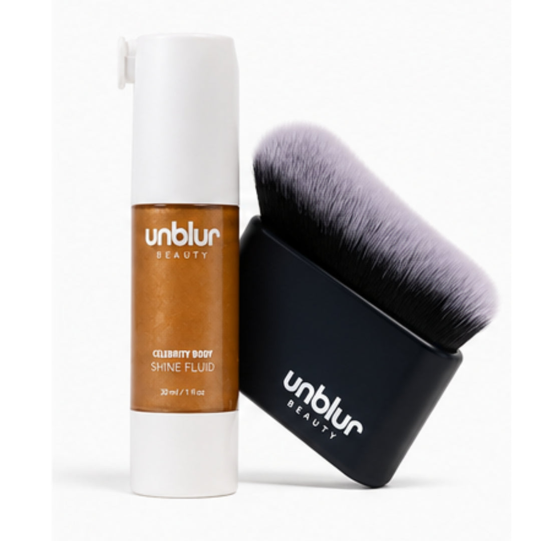 Celebrity Body Shine Fluid + Multi Task Body & Face Brush