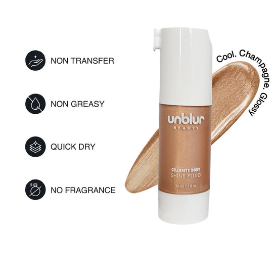 Celebrity Body Shine Fluid - Nude Drip - Unblurbeauty